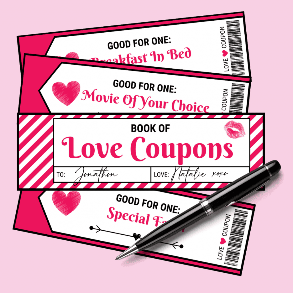 free blank printable love coupons