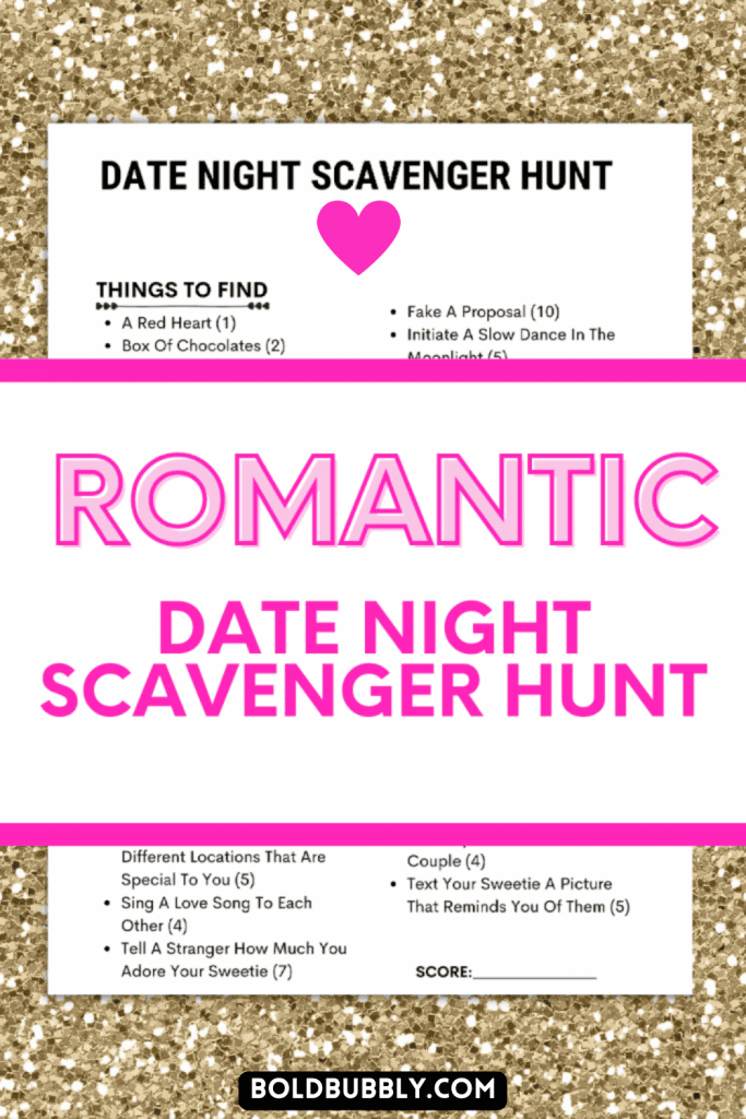 date night scavenger hunt ideas