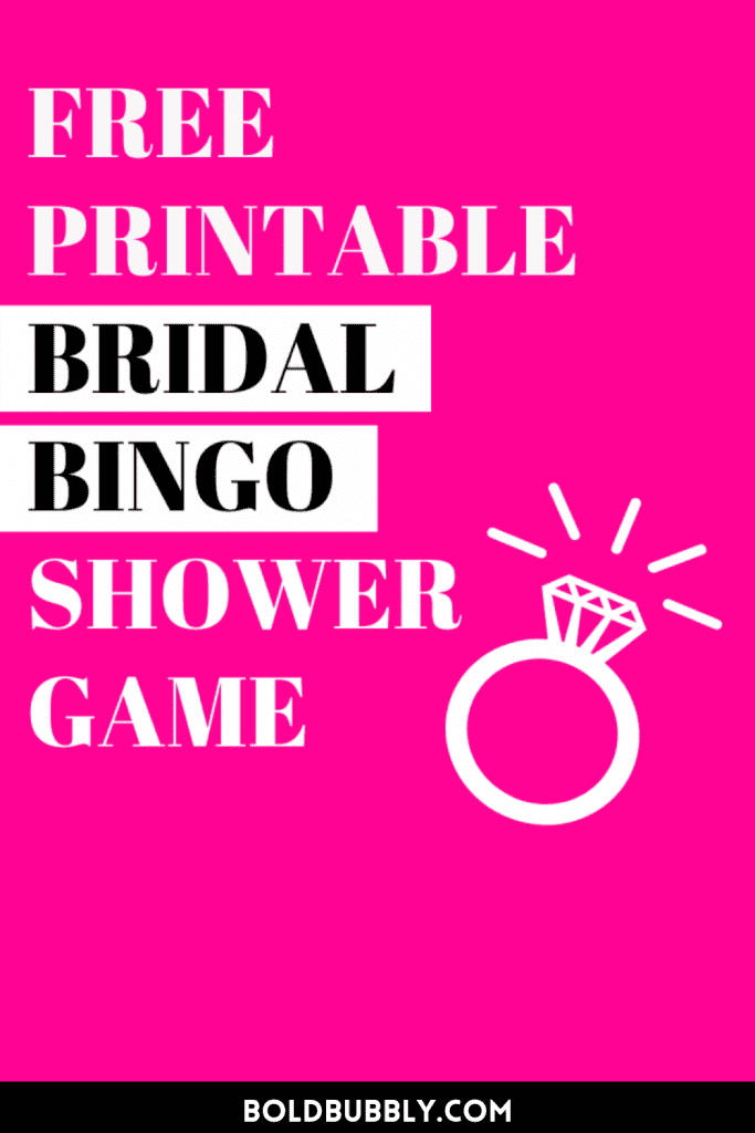 bridal bingo questions