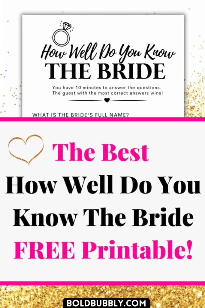 how well do you know the bride free download