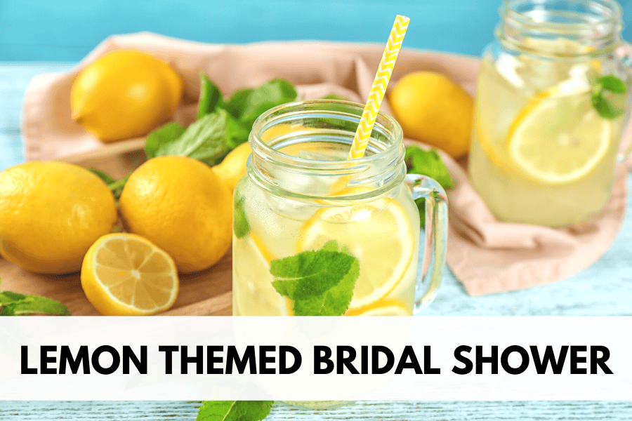 lemon themed bridal shower