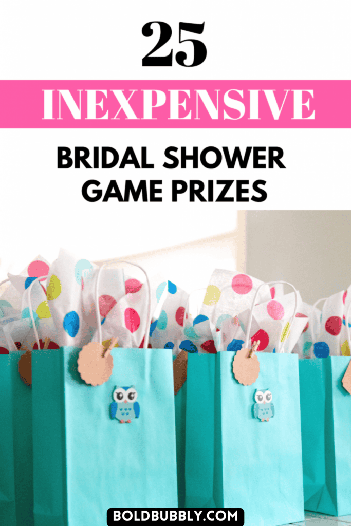 inexpensive bridal shower game prizes