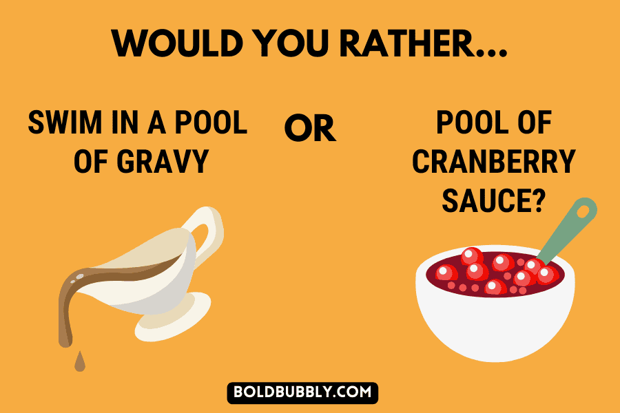 thanksgiving would you rather questions for adults