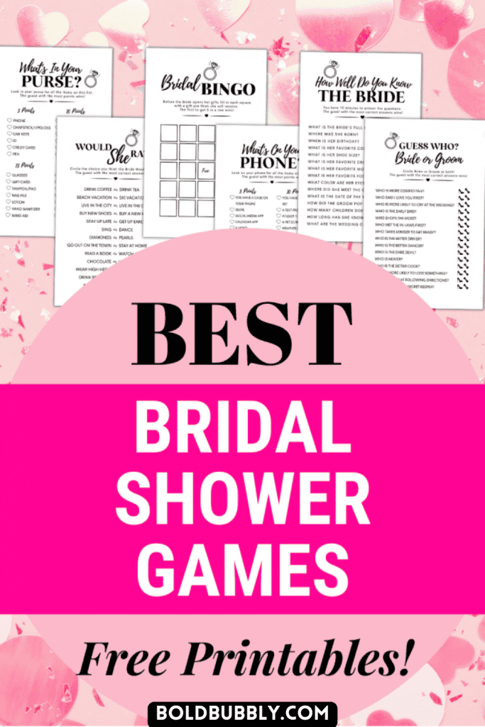 he said she said bridal shower game free printable