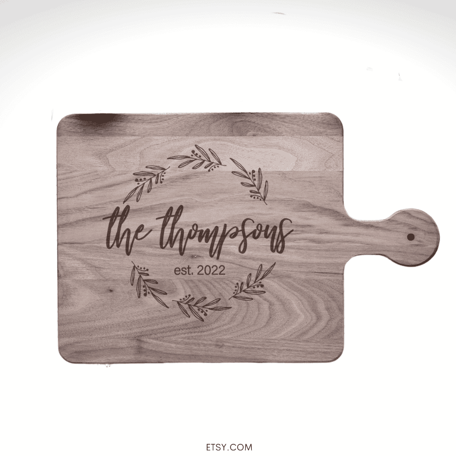 personalized cutting board wedding gift