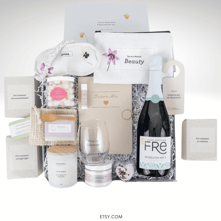 spa bridal shower gift basket