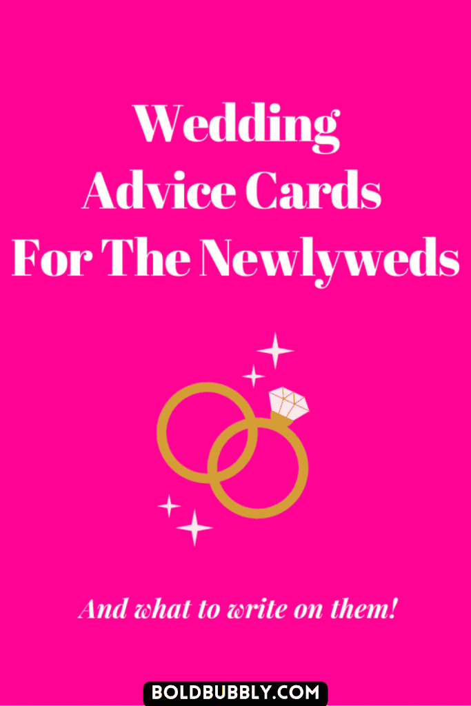 wedding advice and wishes