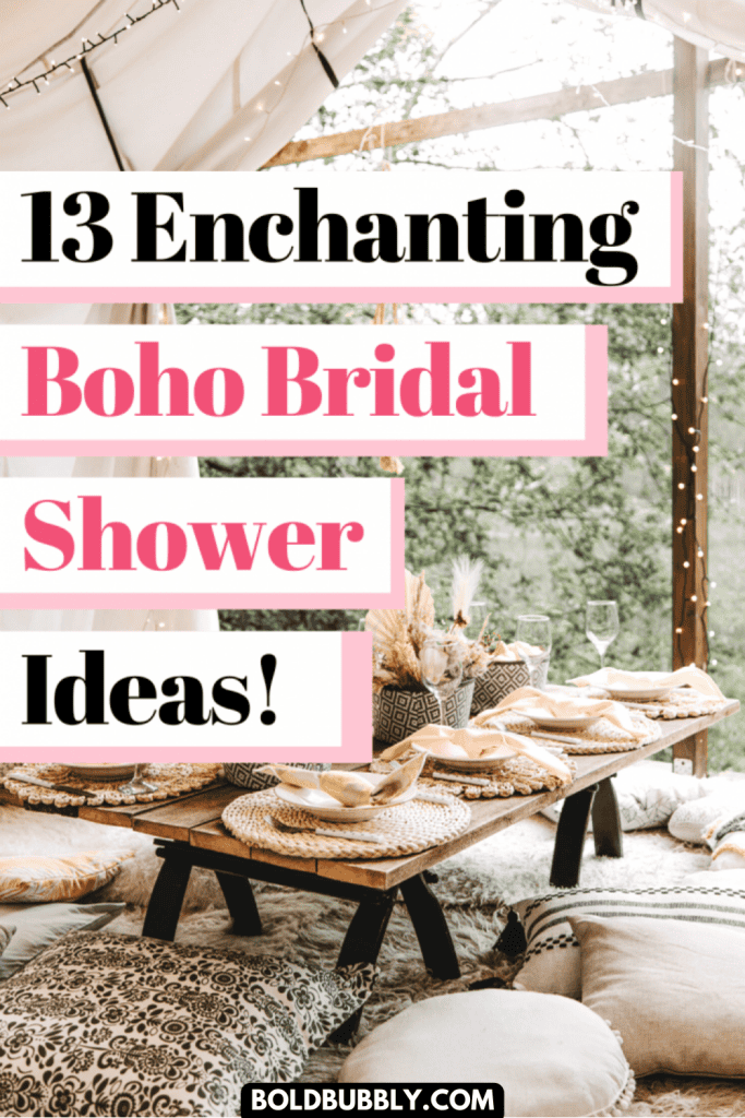 boho bridal shower backdrop