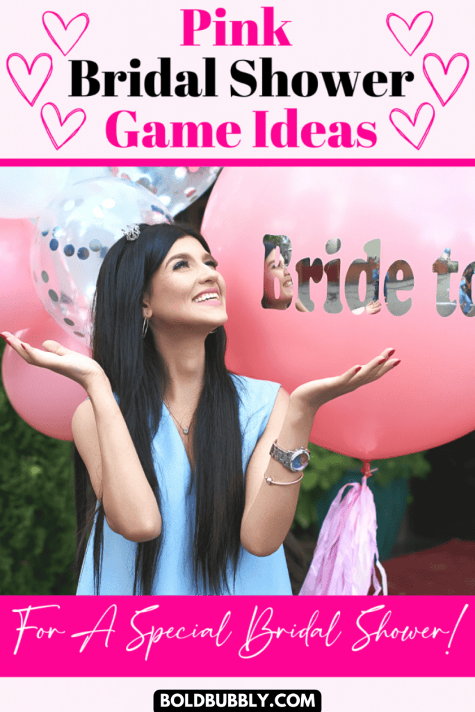 pink bridal shower games