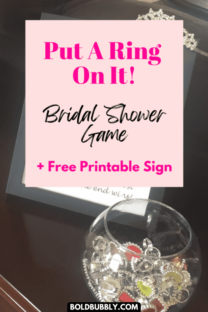 plastic rings for bridal shower game