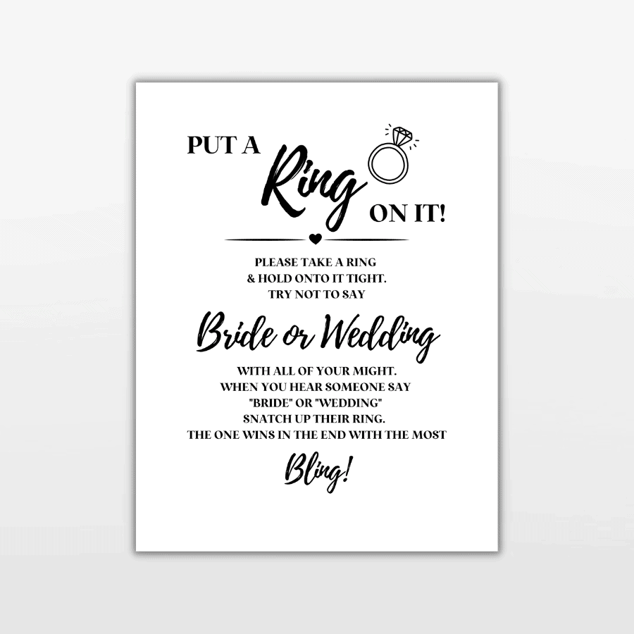 put a ring on it bridal shower game free printable