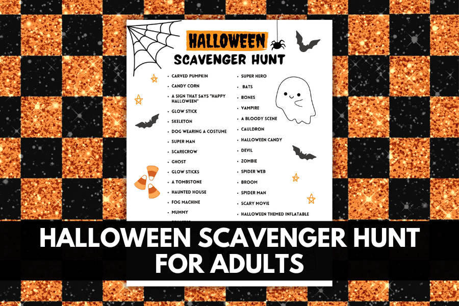 halloween scavenger hunt for adults