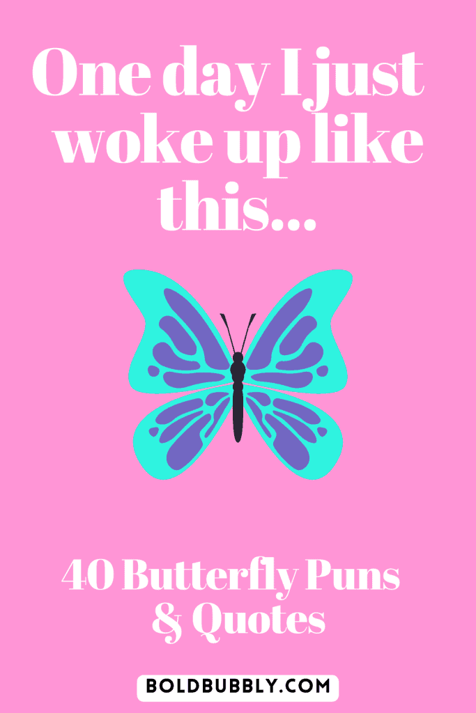 butterfly puns for instagram