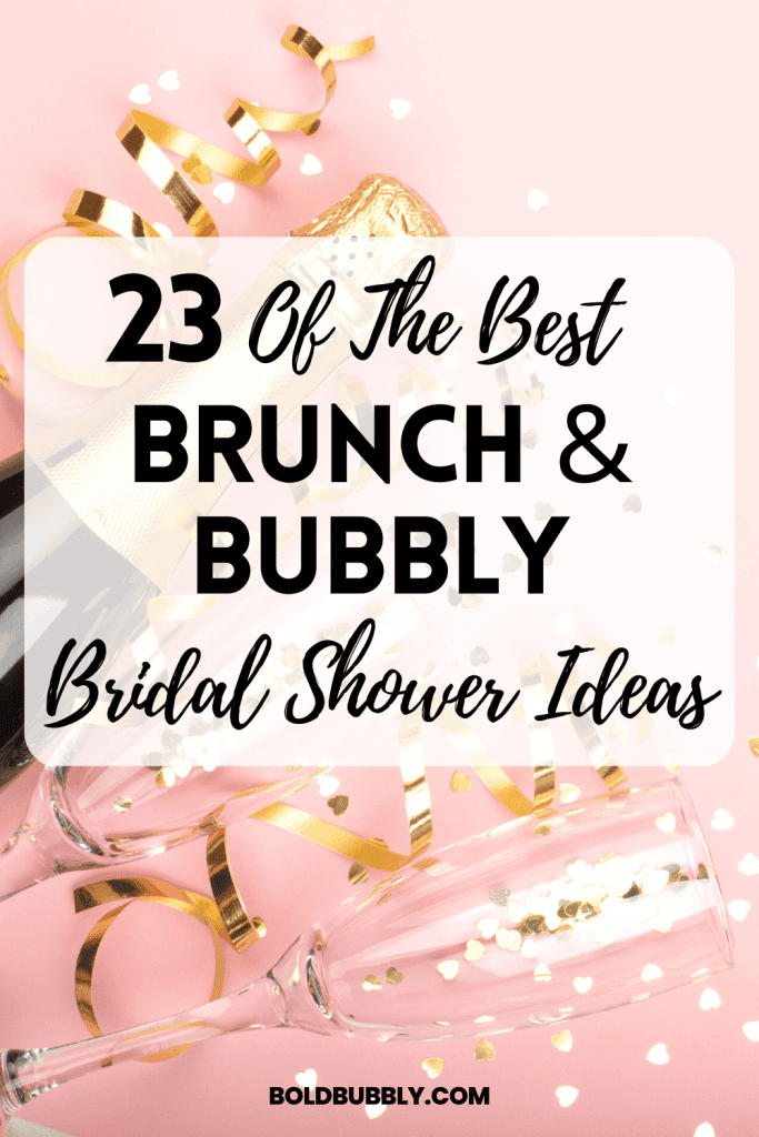 brunch and bubbly bridal shower ideas