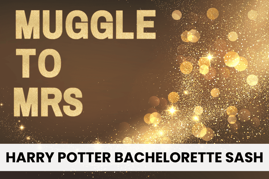 harry potter bachelorette sash