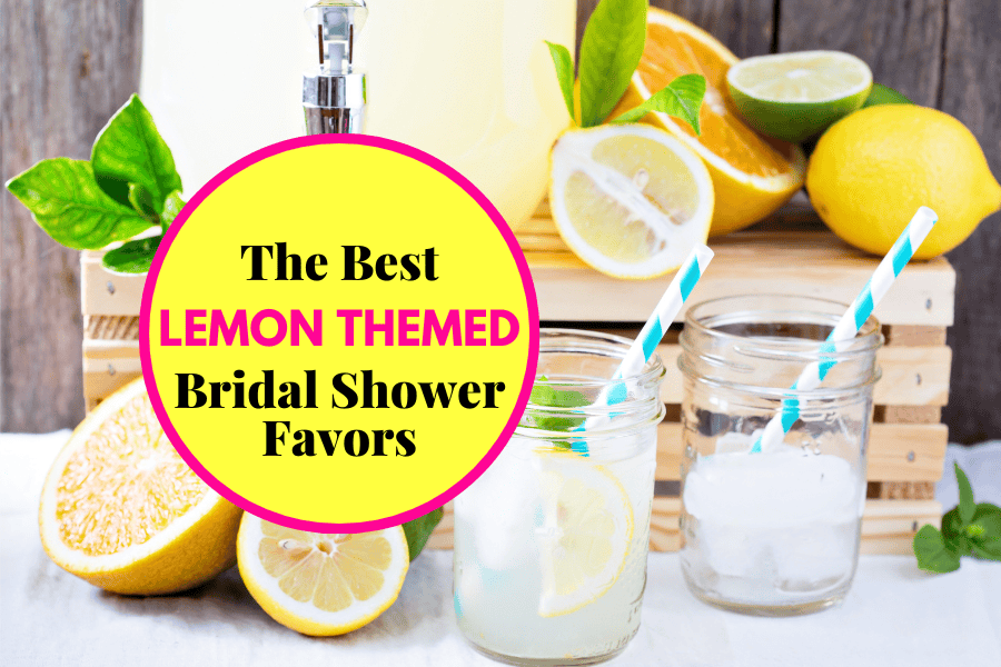 lemon themed bridal shower favors