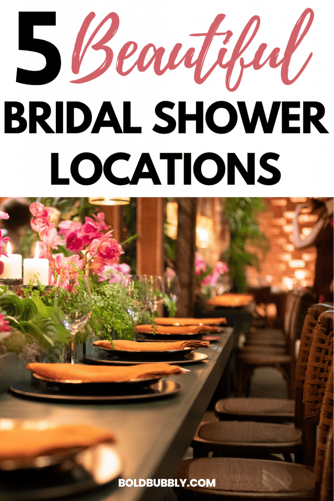 places to have a bridal shower