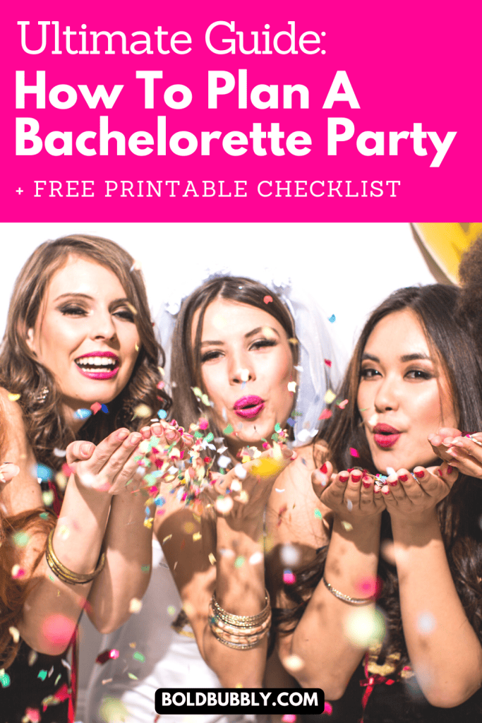 how to plan a bachelorette party checklist