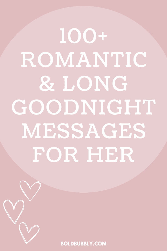 romantic long goodnight messages for her