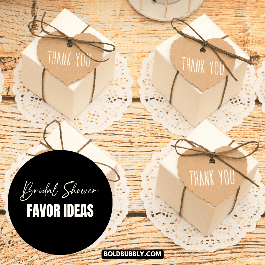 bridal shower ideas for favors