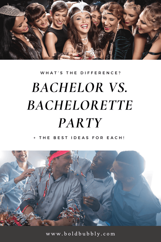 bachelor party vs bachelorette party ideas