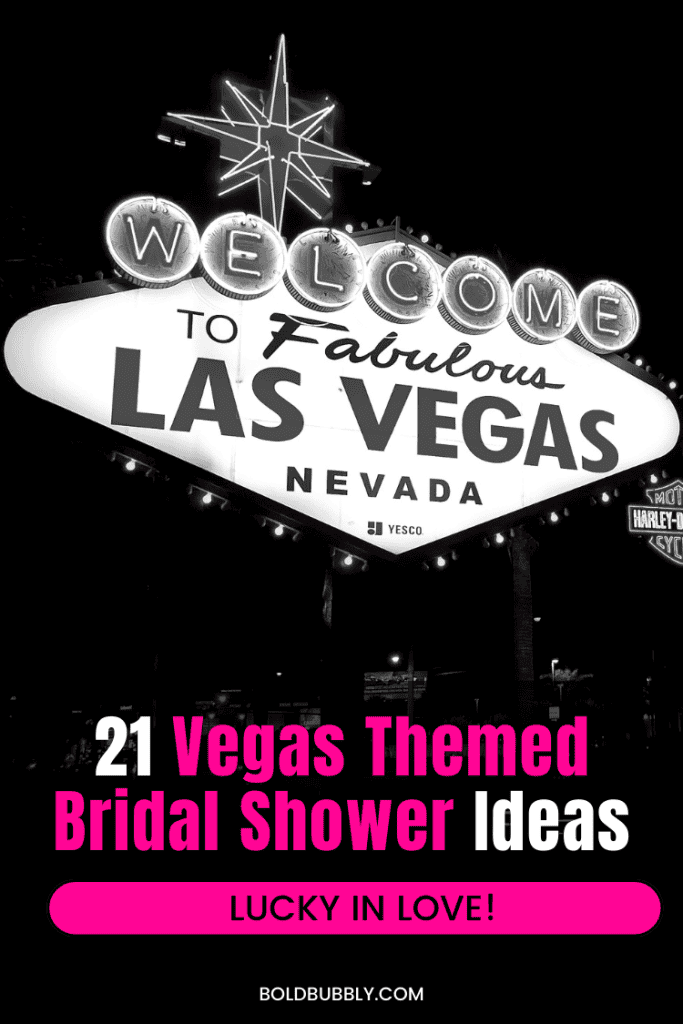 vegas bridal shower ideas